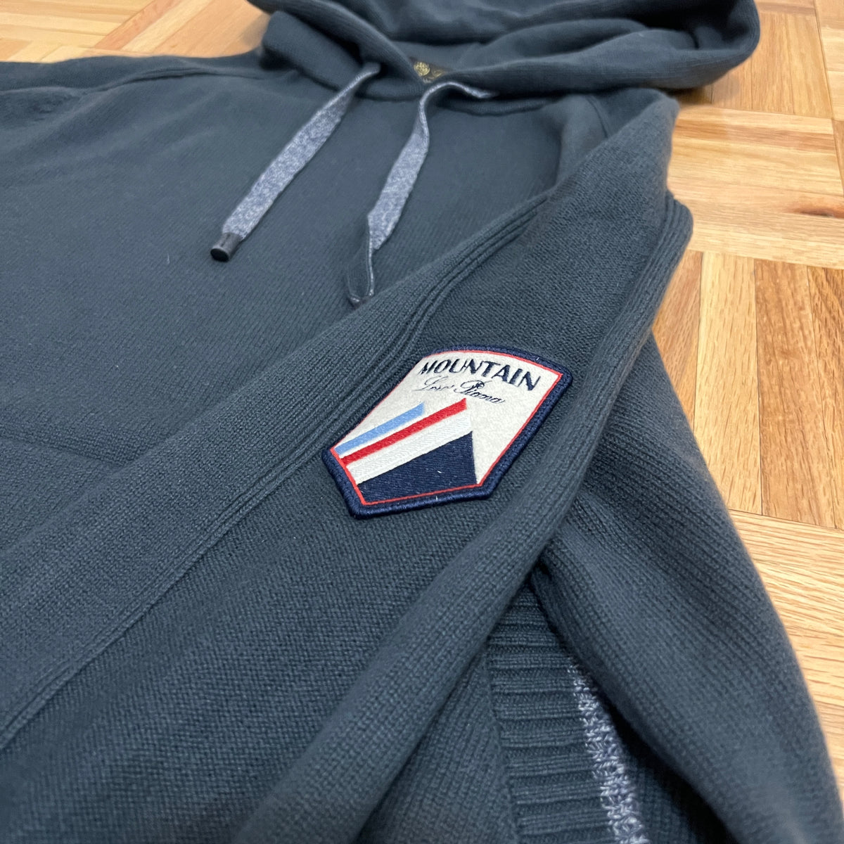 Loro Piana Baby Cashmere Hooded Sweatshirt w/Logo Embroidery