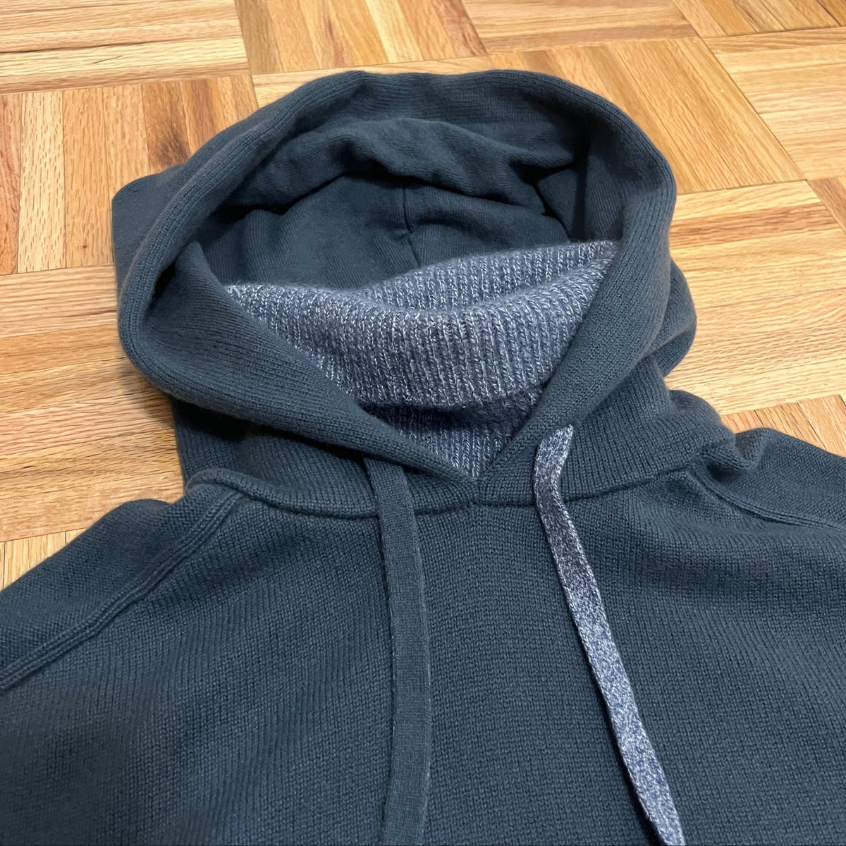 Loro Piana Baby Cashmere Hooded Sweatshirt w/Logo Embroidery