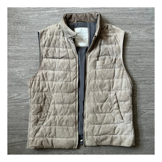 Brunello Cucinelli Suede Down Vest