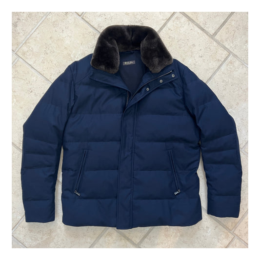 Loro Piana Baby Cashmere Castorino Fur Down Jacket