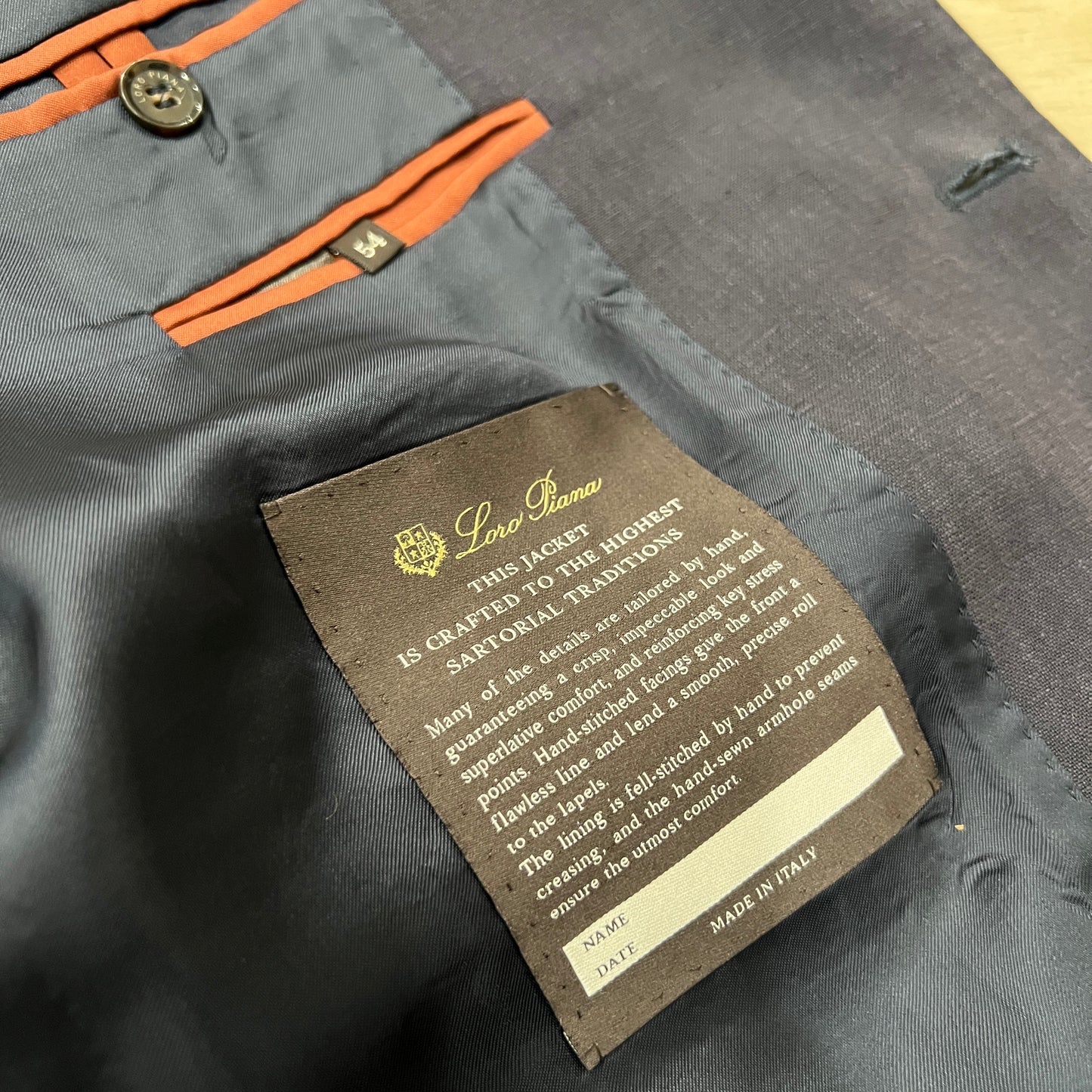 Loro Piana Linen Sartorial Jacket