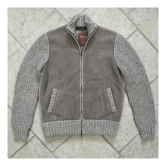 Loro Piana Shearling Cashmere Bomber Jacket