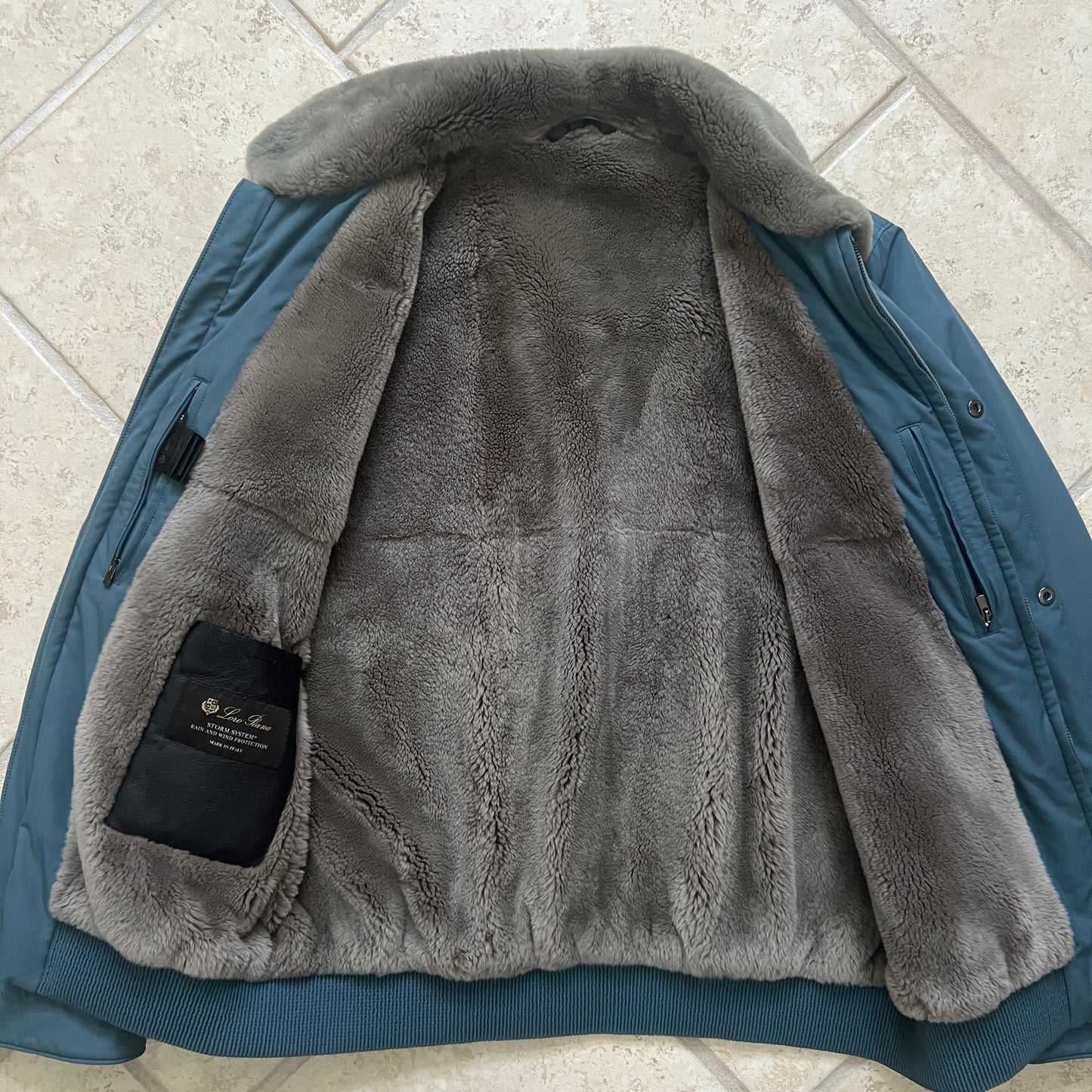 Loro Piana Castorino Fur Bomber Jacket