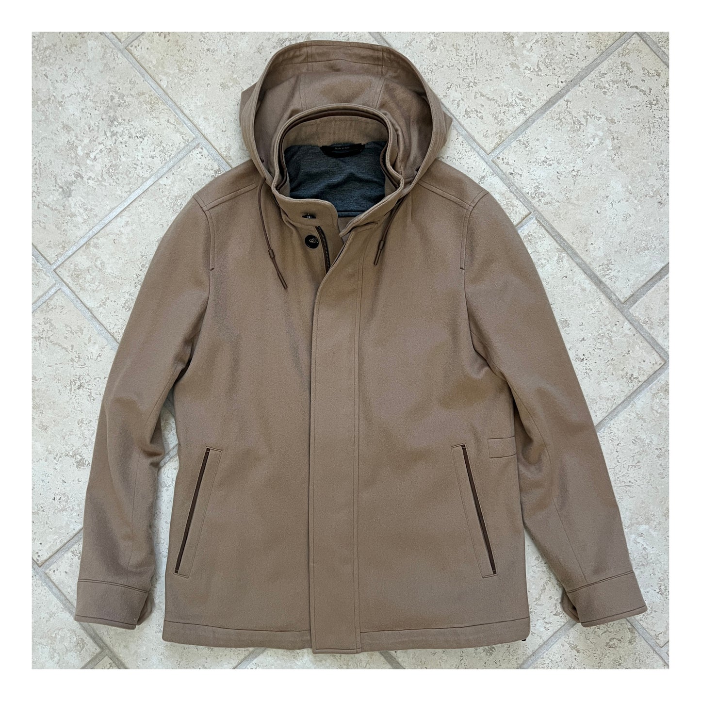 Zegna Cashmere Lite Jacket w/Removable Hood