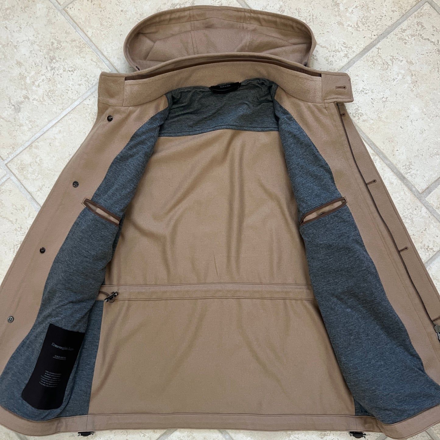 Zegna Cashmere Lite Jacket w/Removable Hood