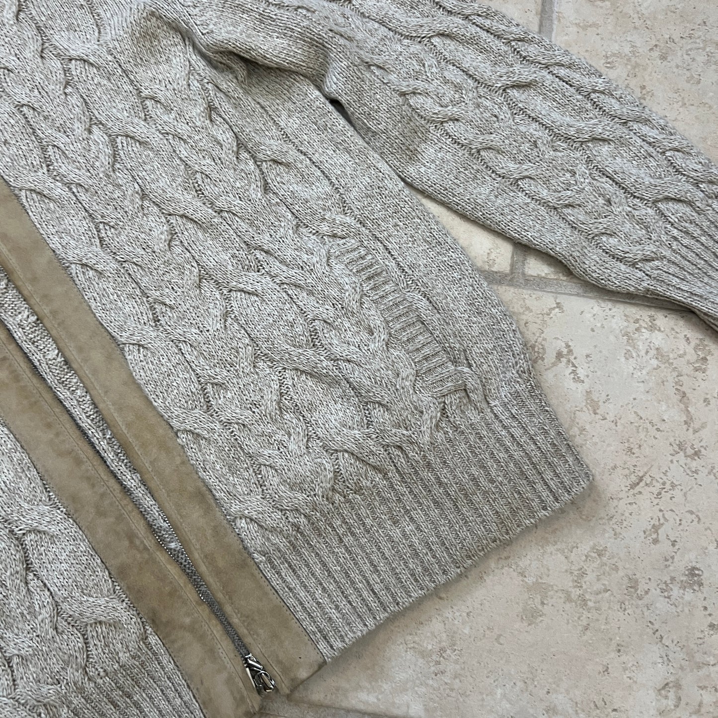 Loro Piana Cable Knit Hooded Sweater