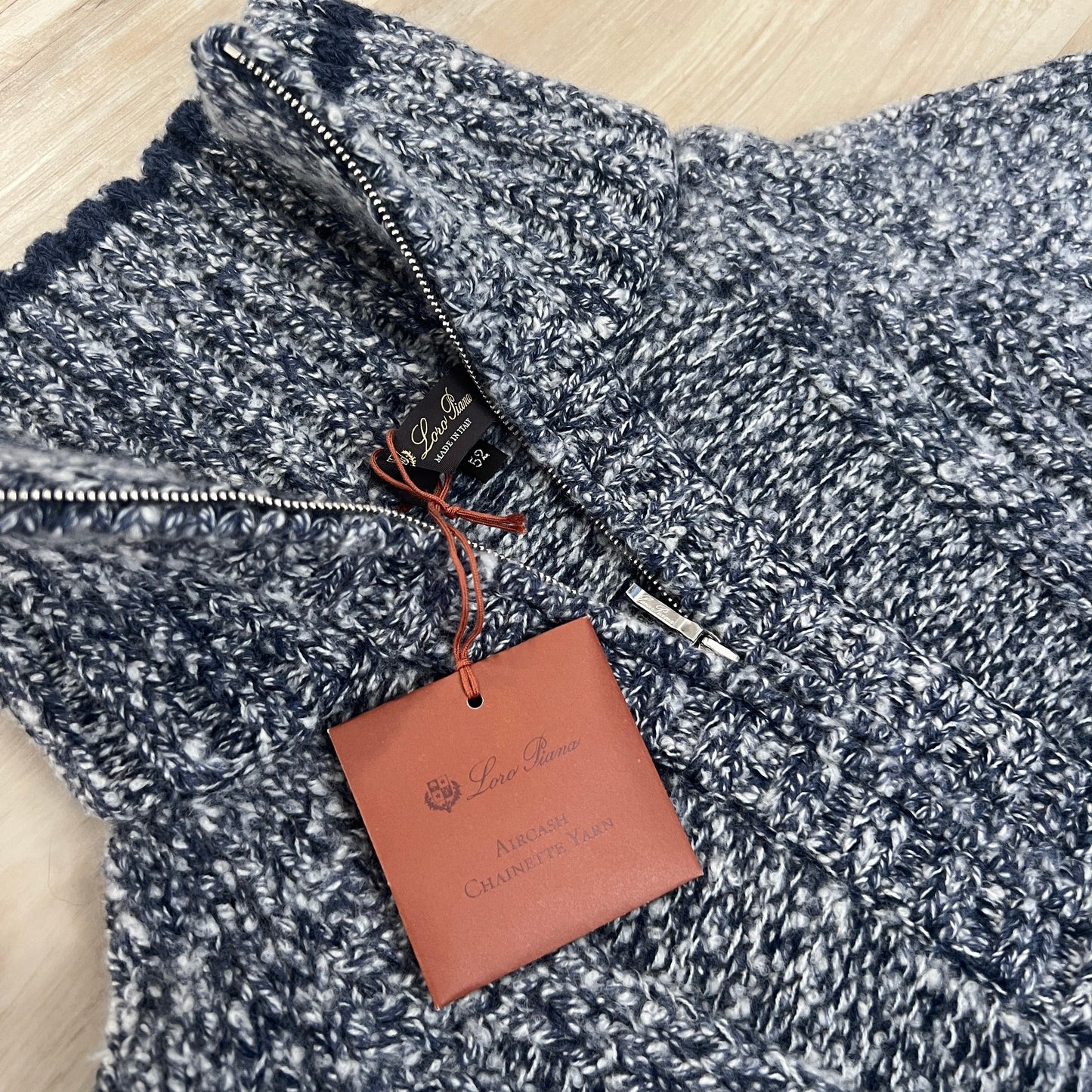 Loro Piana “Snow Wander” Cashmere Cable-knit 1/4 Zip Sweater