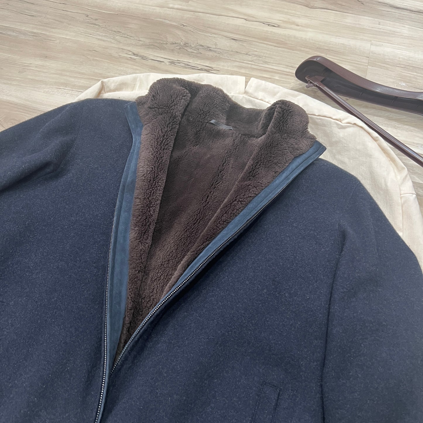 Loro Piana Castorino Fur Cashmere Bomber Jacket