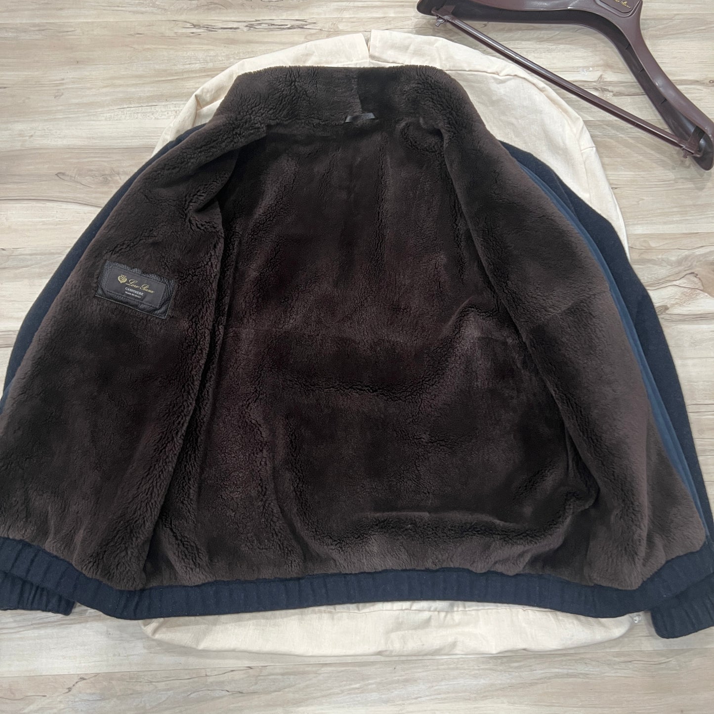 Loro Piana Castorino Fur Cashmere Bomber Jacket