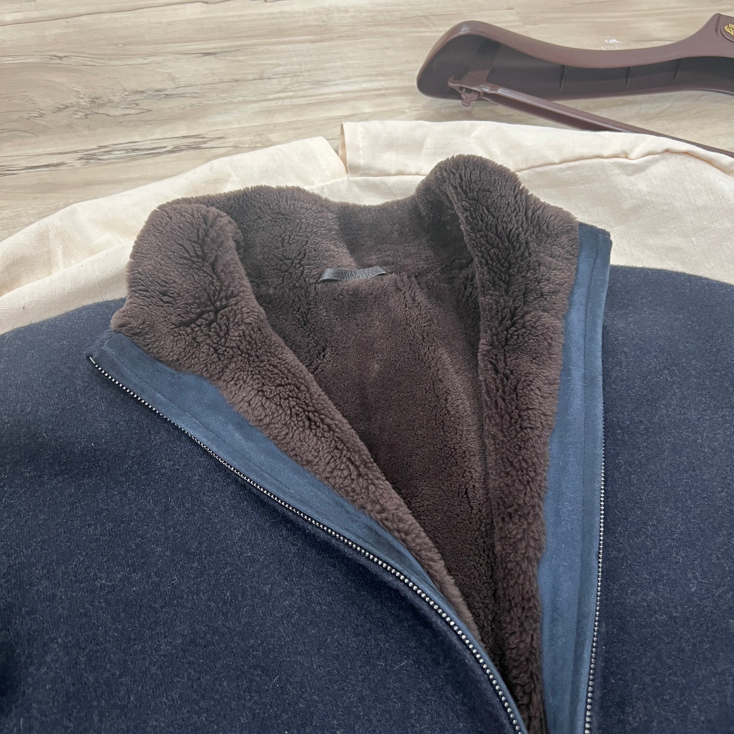 Loro Piana Castorino Fur Cashmere Bomber Jacket