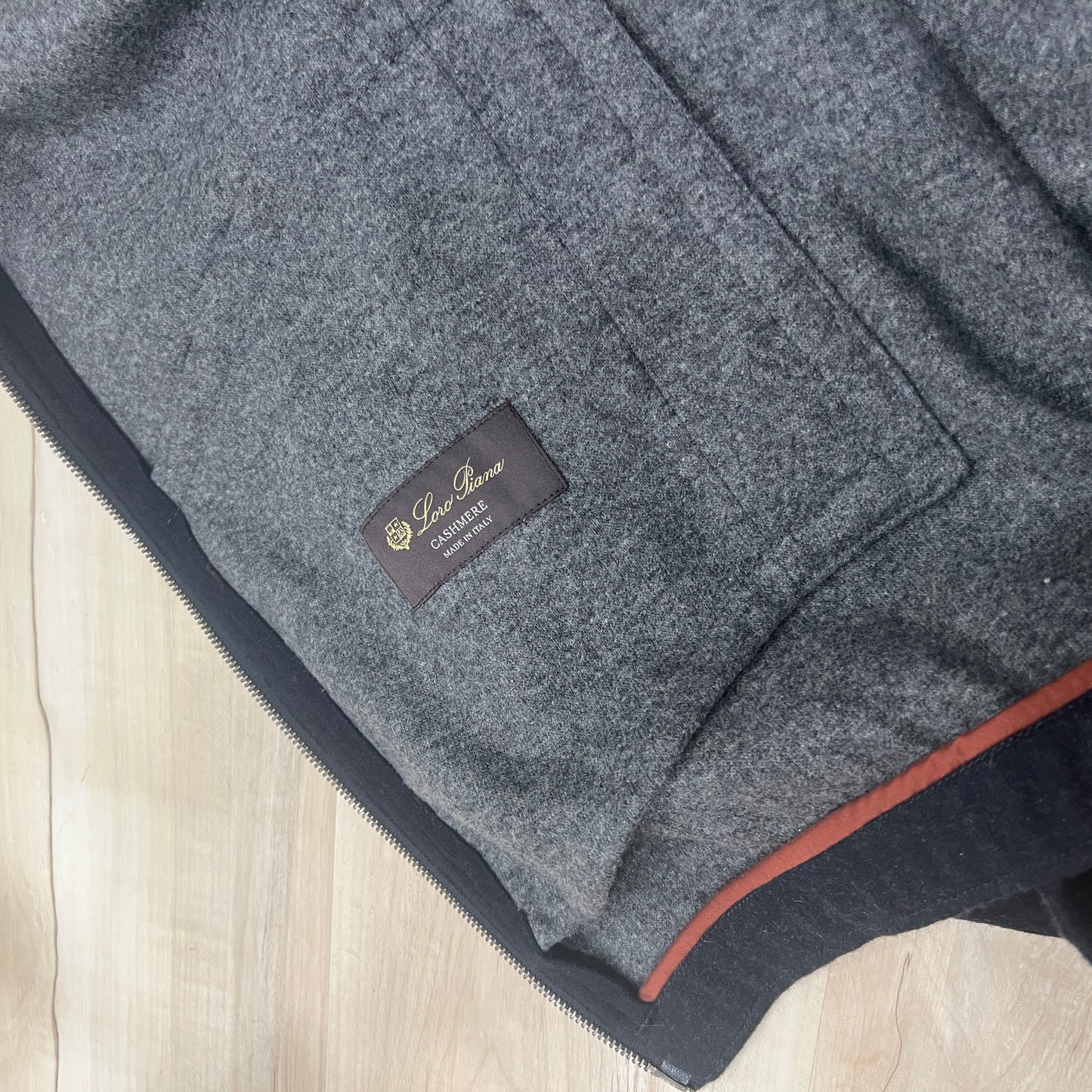 Loro Piana Melange Cashmere Jersey Bomber