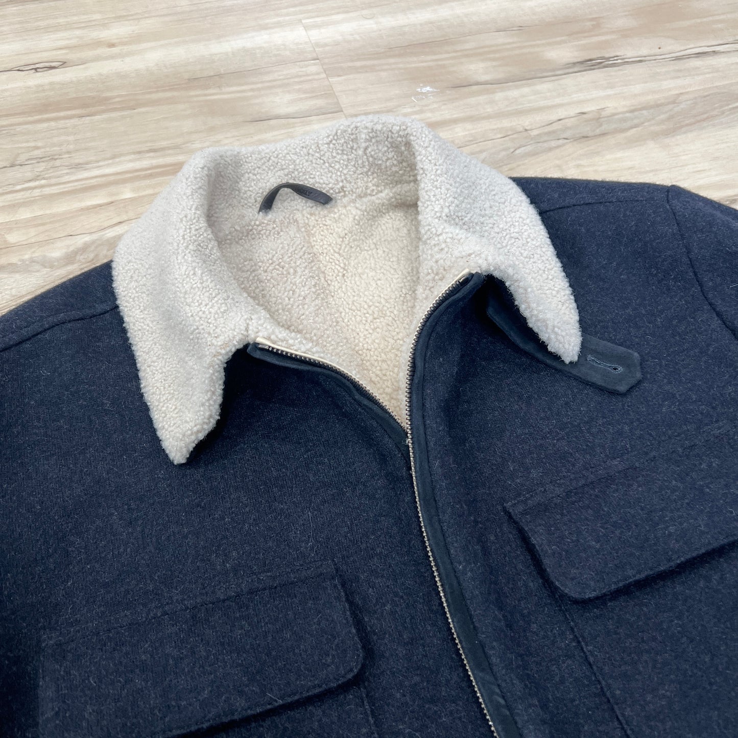 Loro Piana Shearling Lined Cashmere Jacket