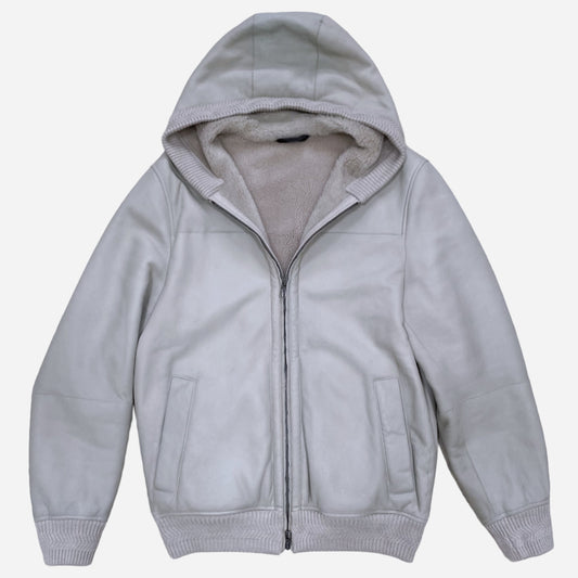 Loro Piana Shearling Hooded Jacket