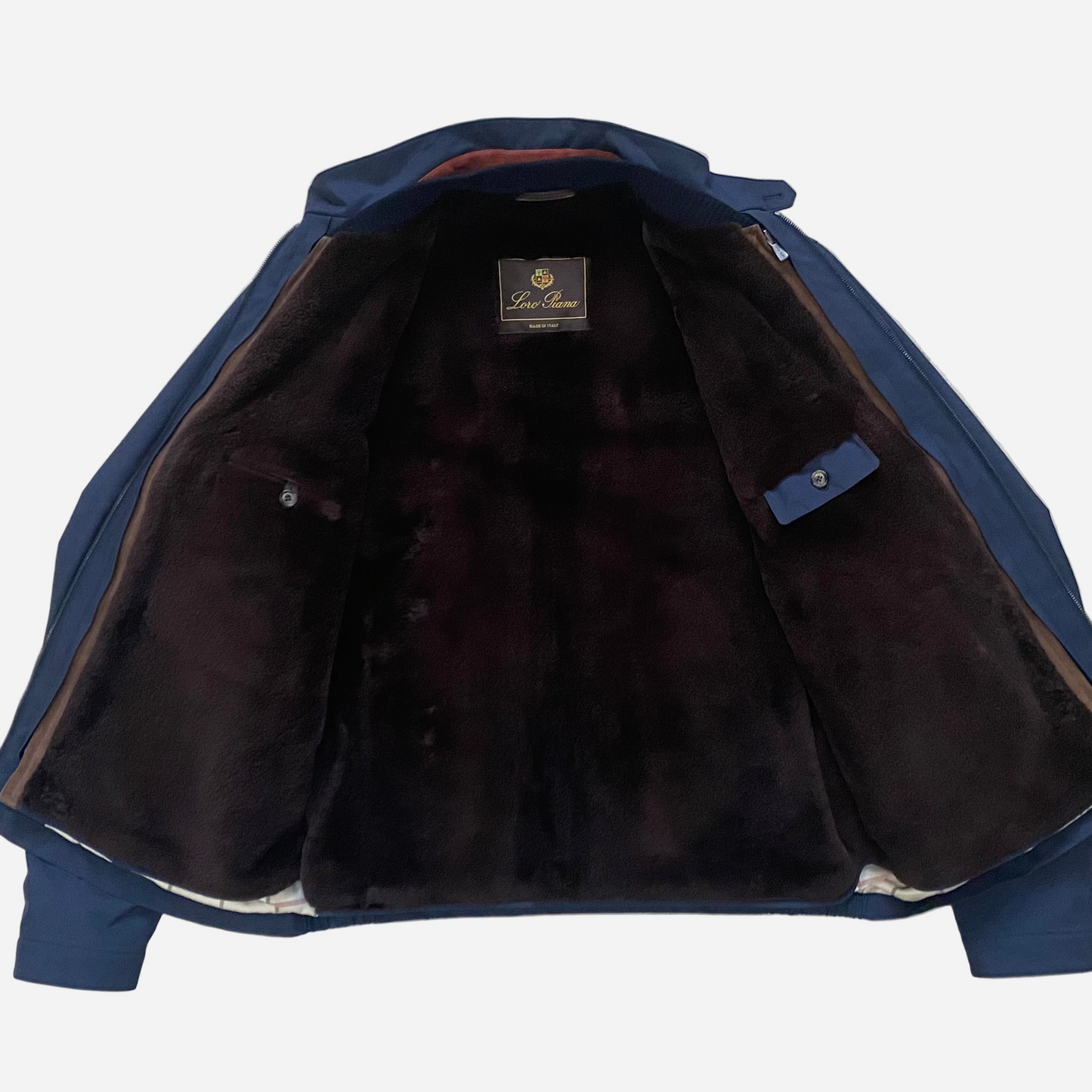 Loro Piana Mink Fur Lined Roadster Bomber Jacket