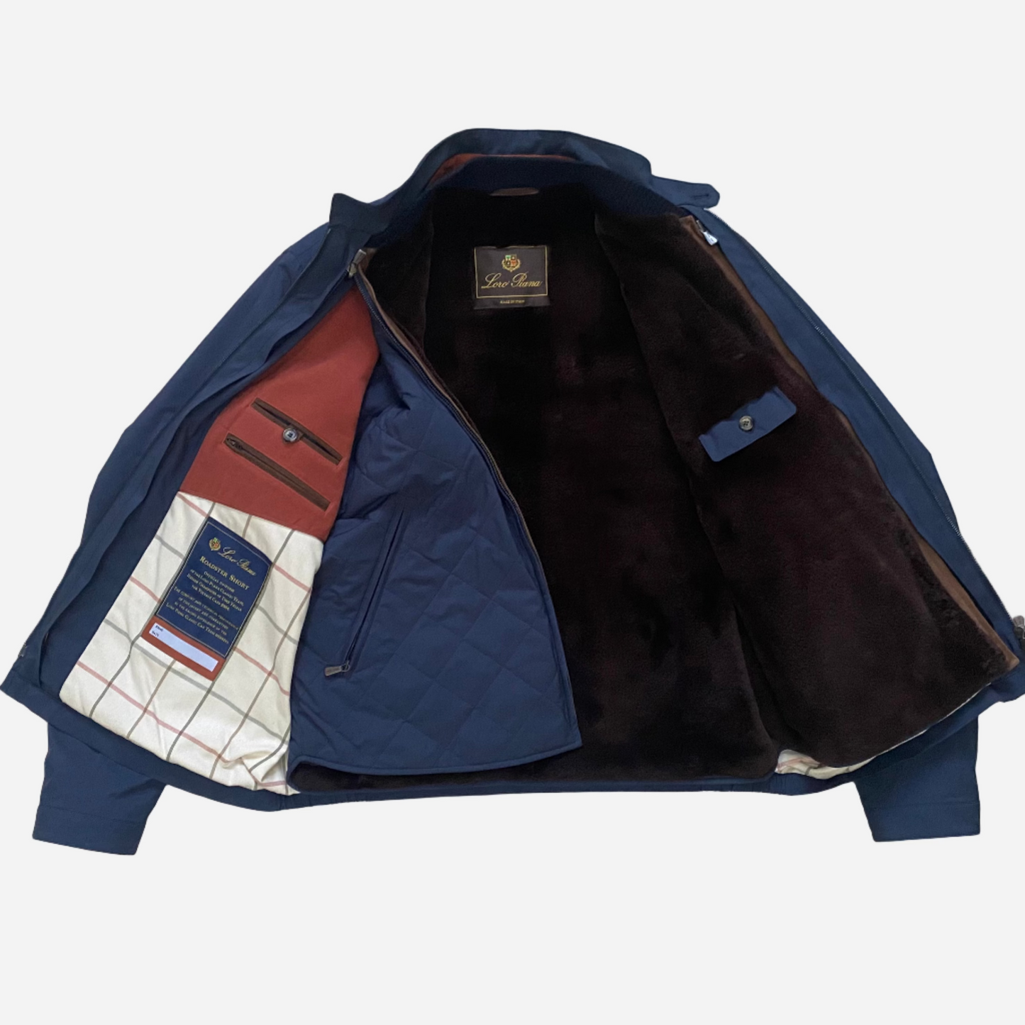 Loro Piana Mink Fur Lined Roadster Bomber Jacket