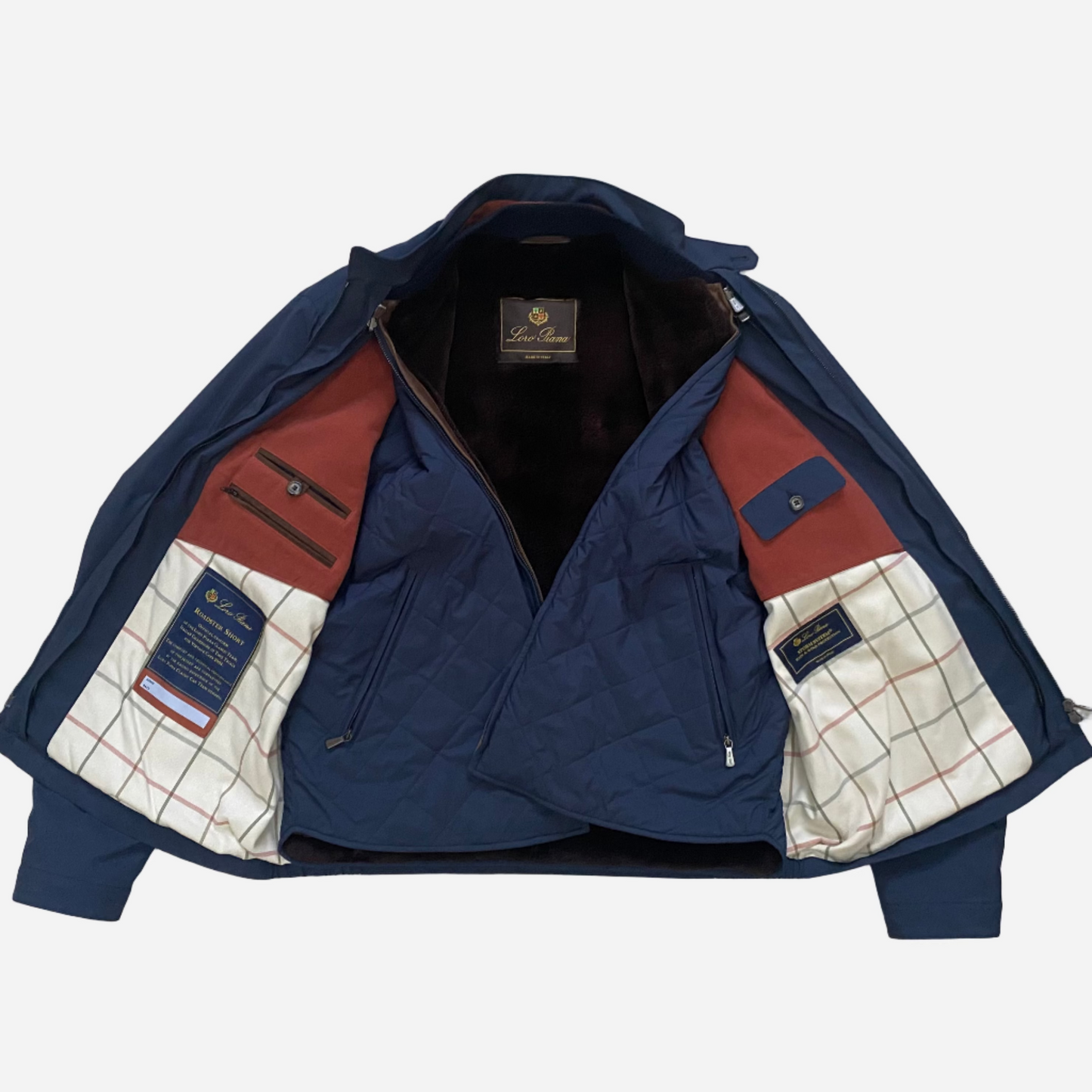 Loro Piana Mink Fur Lined Roadster Bomber Jacket