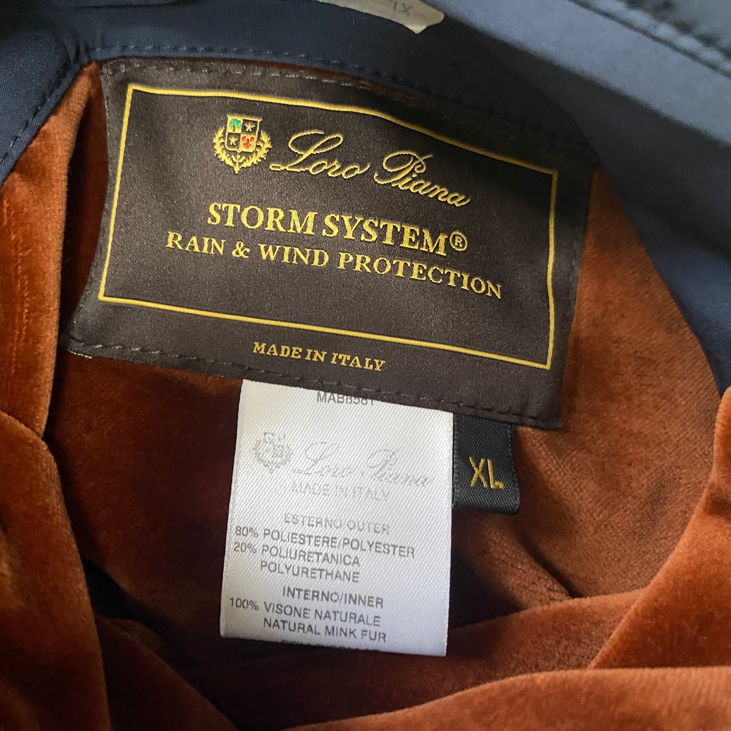 Loro Piana Mink Fur Lined Roadster Bomber Jacket