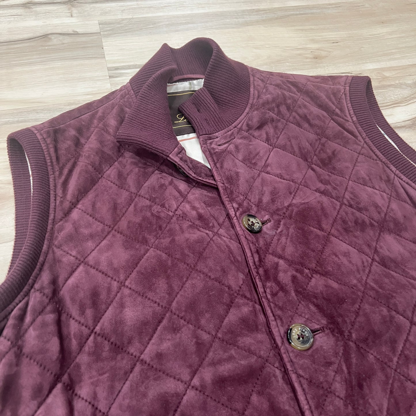 Loro Piana Suede Carry Gilet Vest