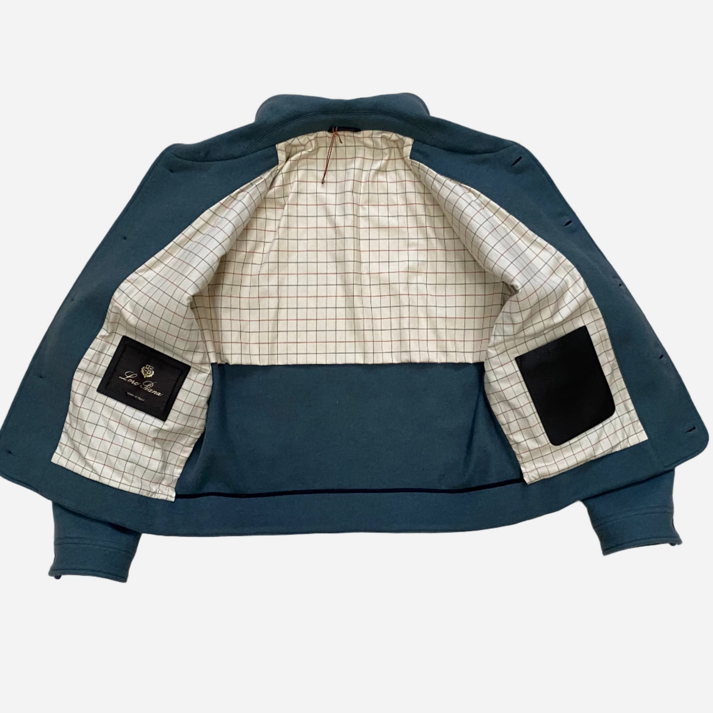 Loro Piana Cashmere Button Up Bomber Jacket