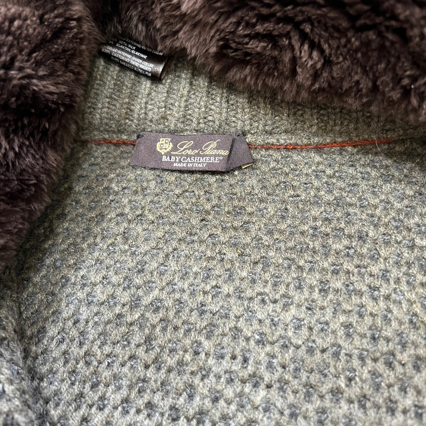 Loro Piana Baby Cashmere Castorino Fur hooded Jacket