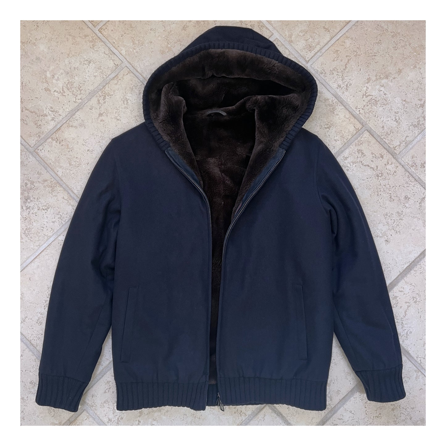 Loro Piana Castorino Fur Cashmere Jacket