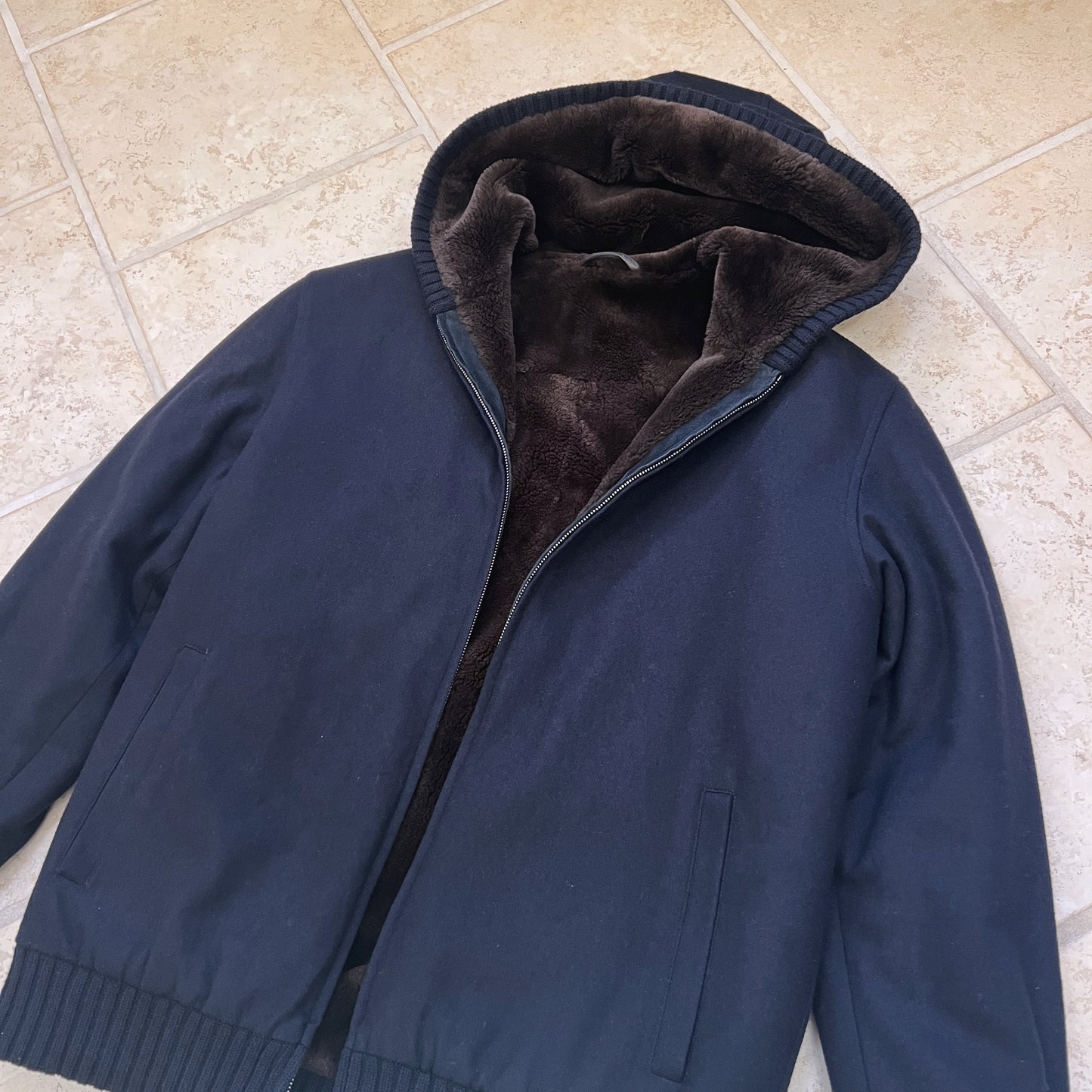 Loro Piana Castorino Fur Cashmere Jacket