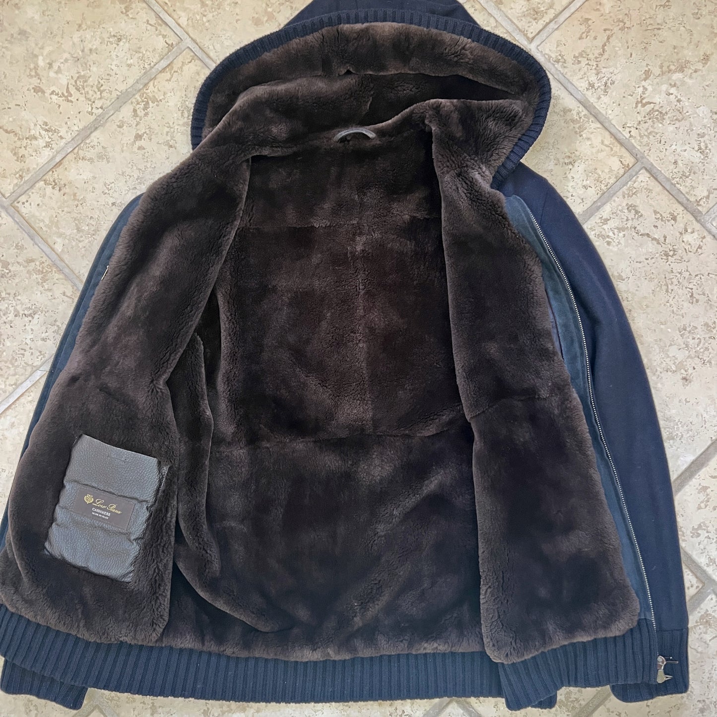 Loro Piana Castorino Fur Cashmere Jacket