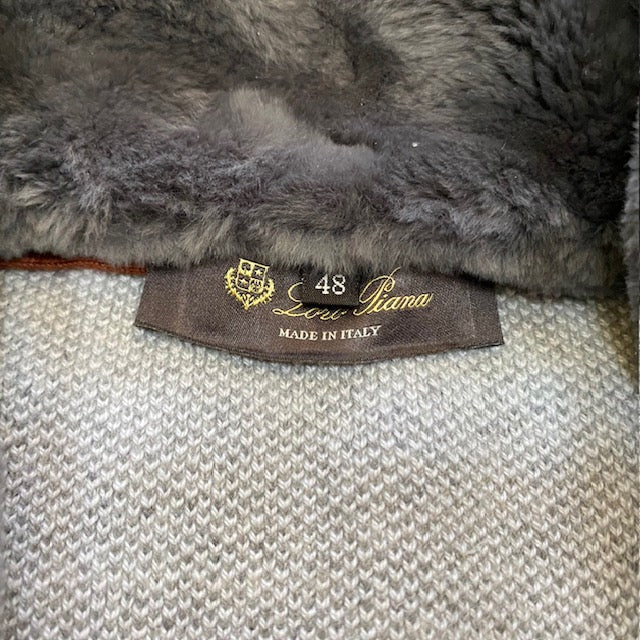 Loro Piana Castorino Fur Trim Bomber Jacket