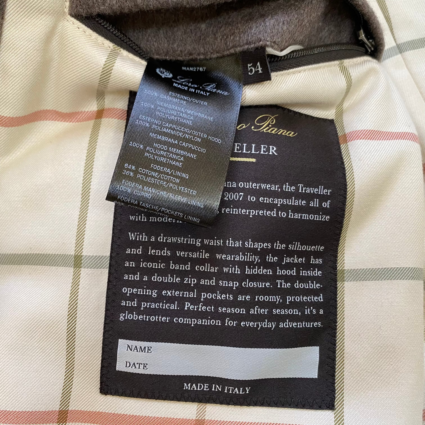 Loro Piana Cashmere Traveller Field Jacket