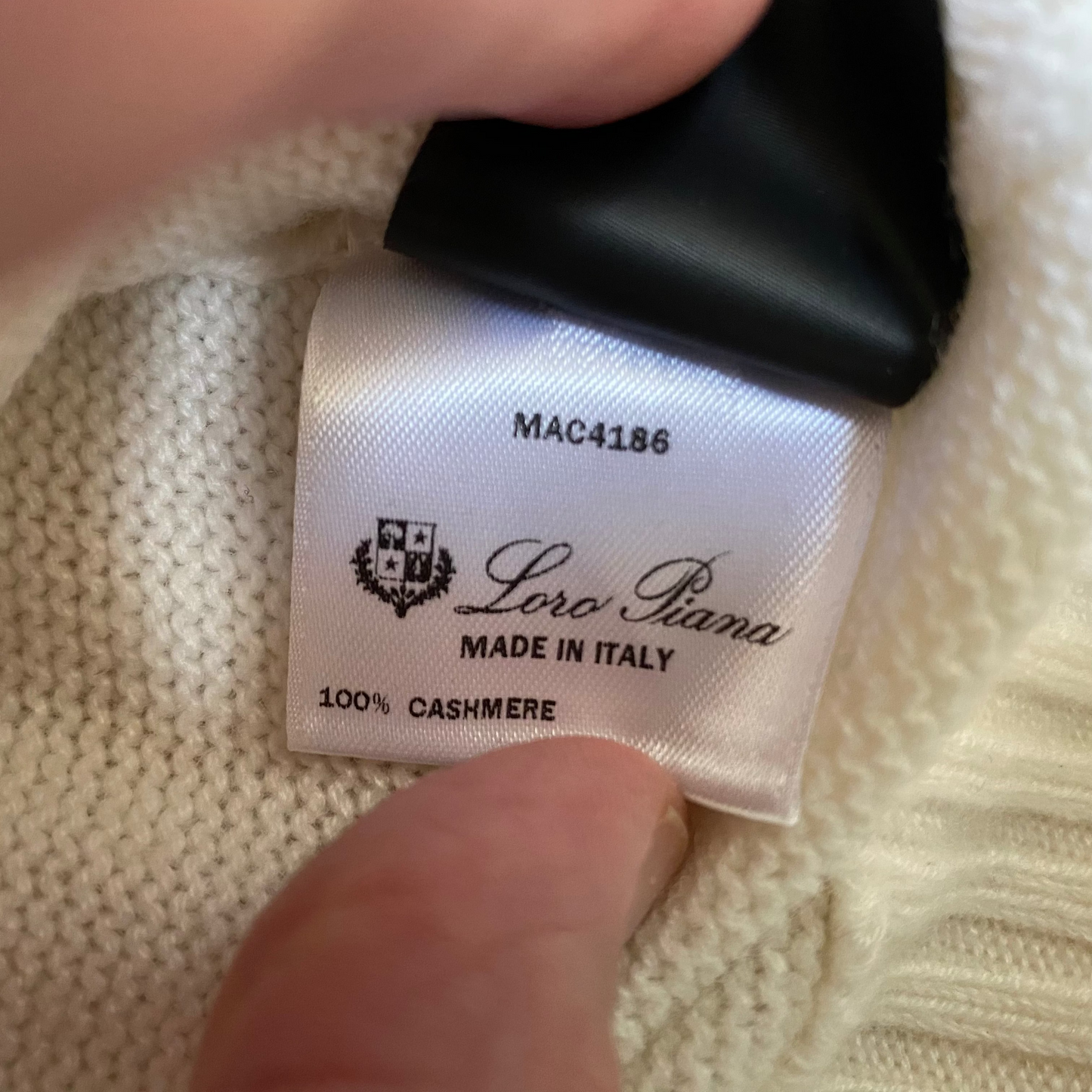 Loro Piana "University" Cashmere Intarsia Crewneck Sweater