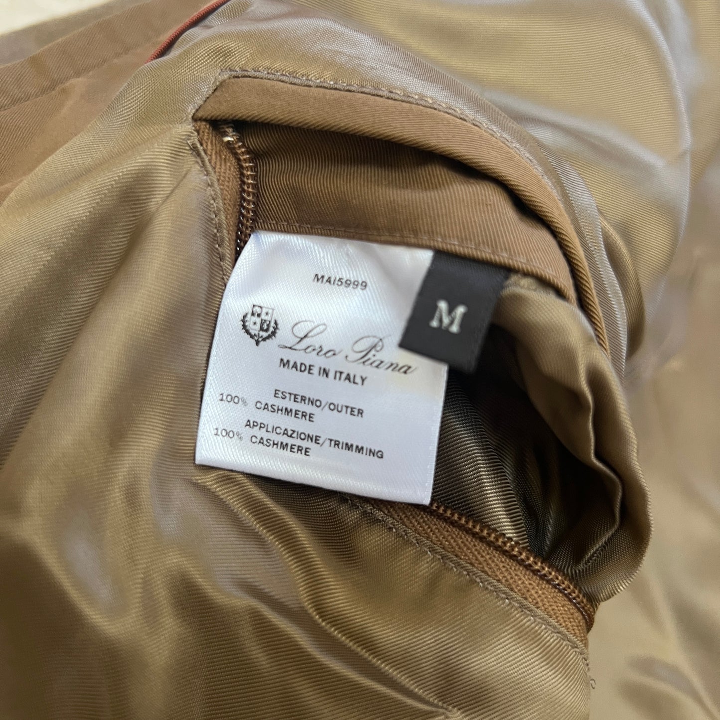 Loro Piana Prototype Cashmere Jacket (Sample Style)