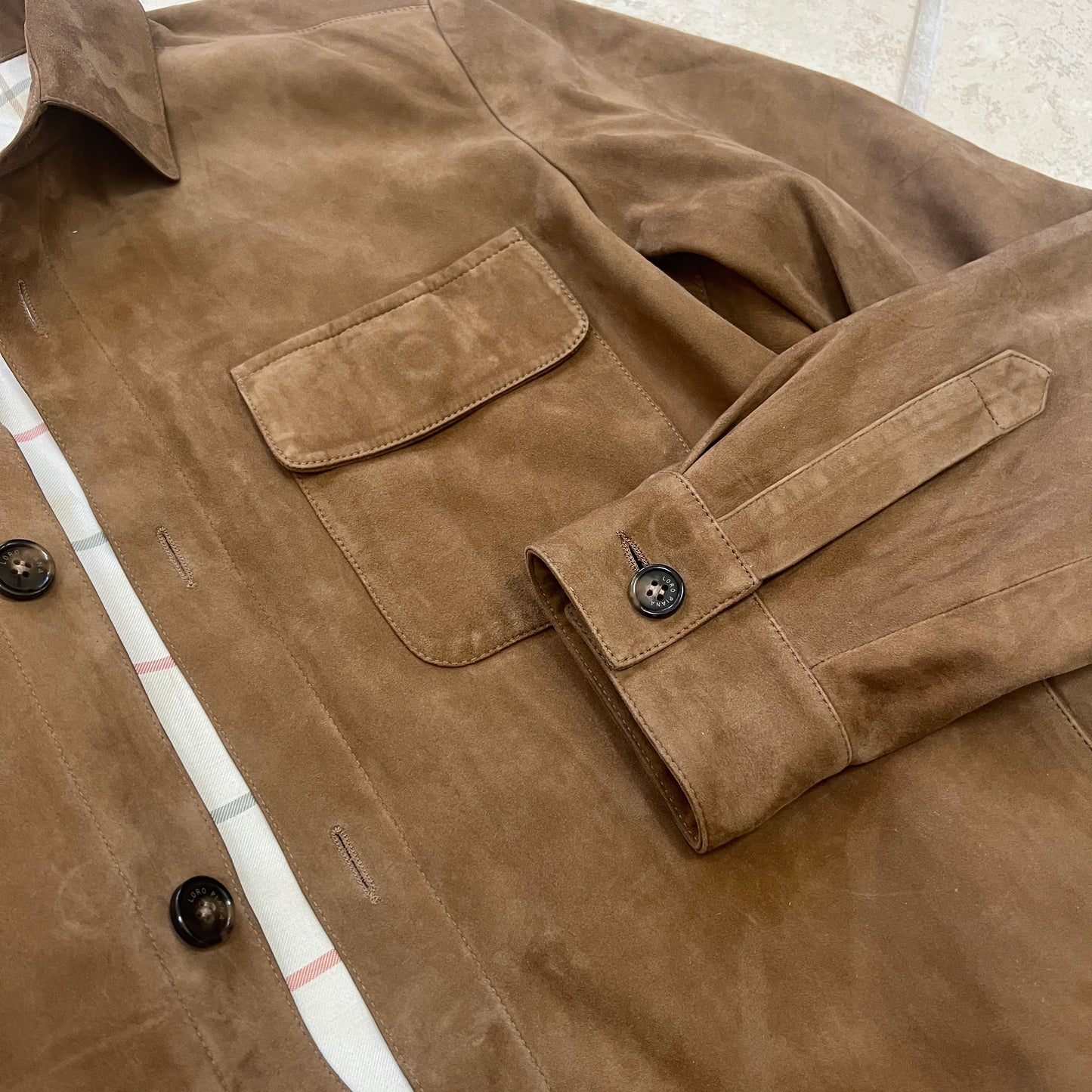 Loro Piana Suede Overshirt Jacket