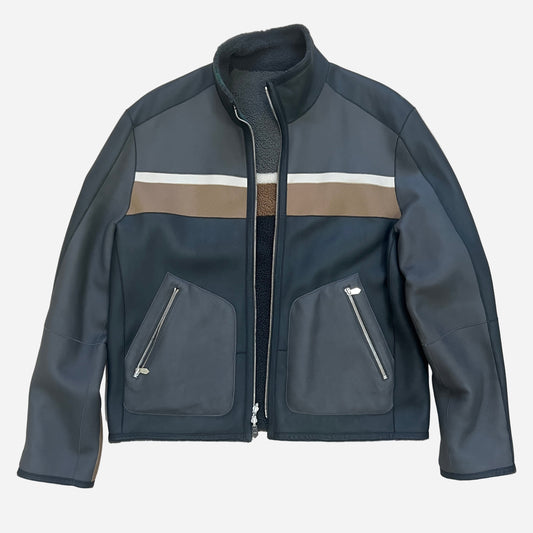 Hermes Reversible Shearling Bomber Jacket (FW 2020 Runway)