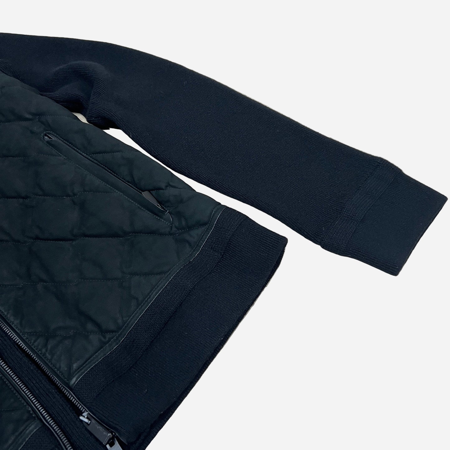 Zegna Leather / Cashmere Hybrid Down Jacket