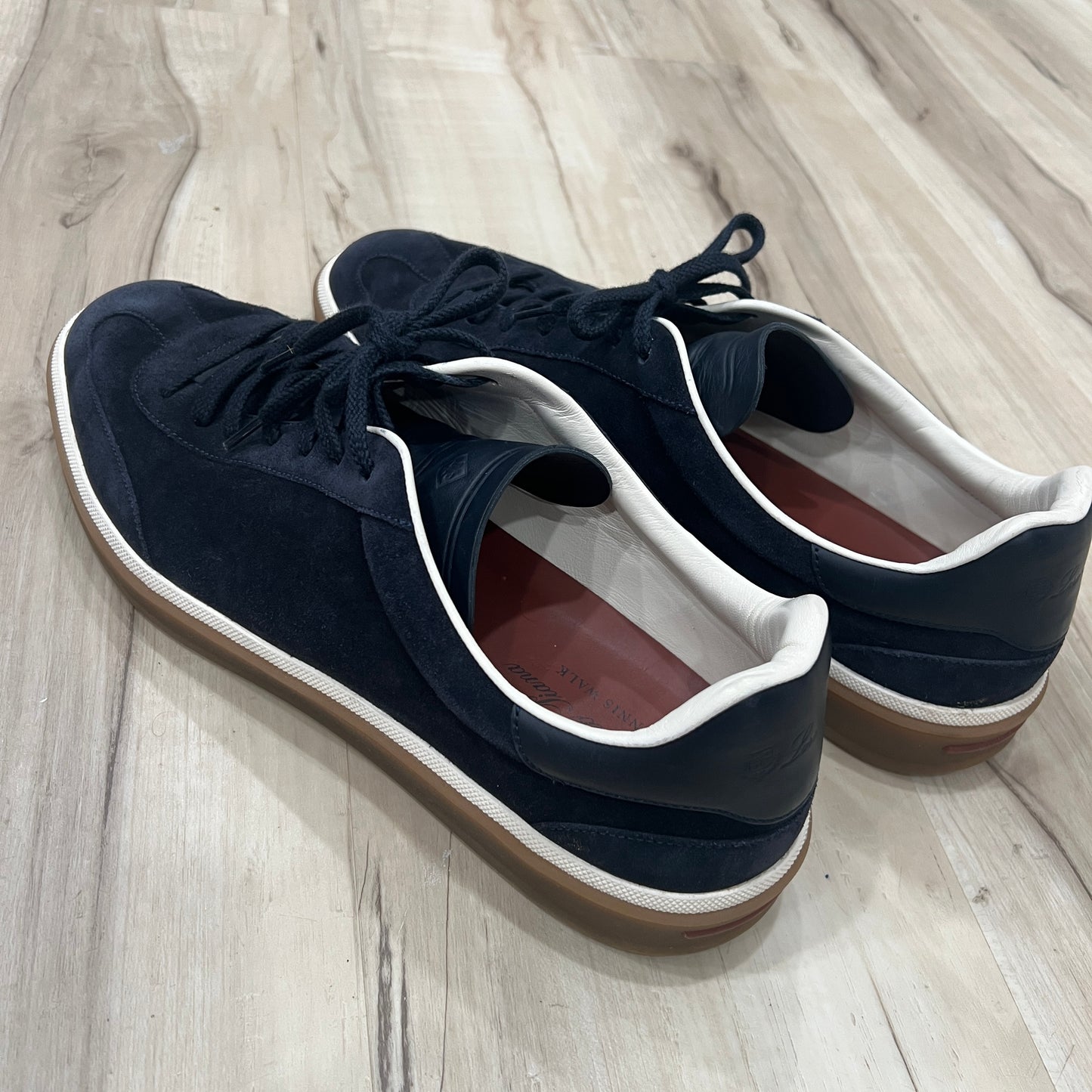 Loro Piana Suede Tennis Walk Sneakers