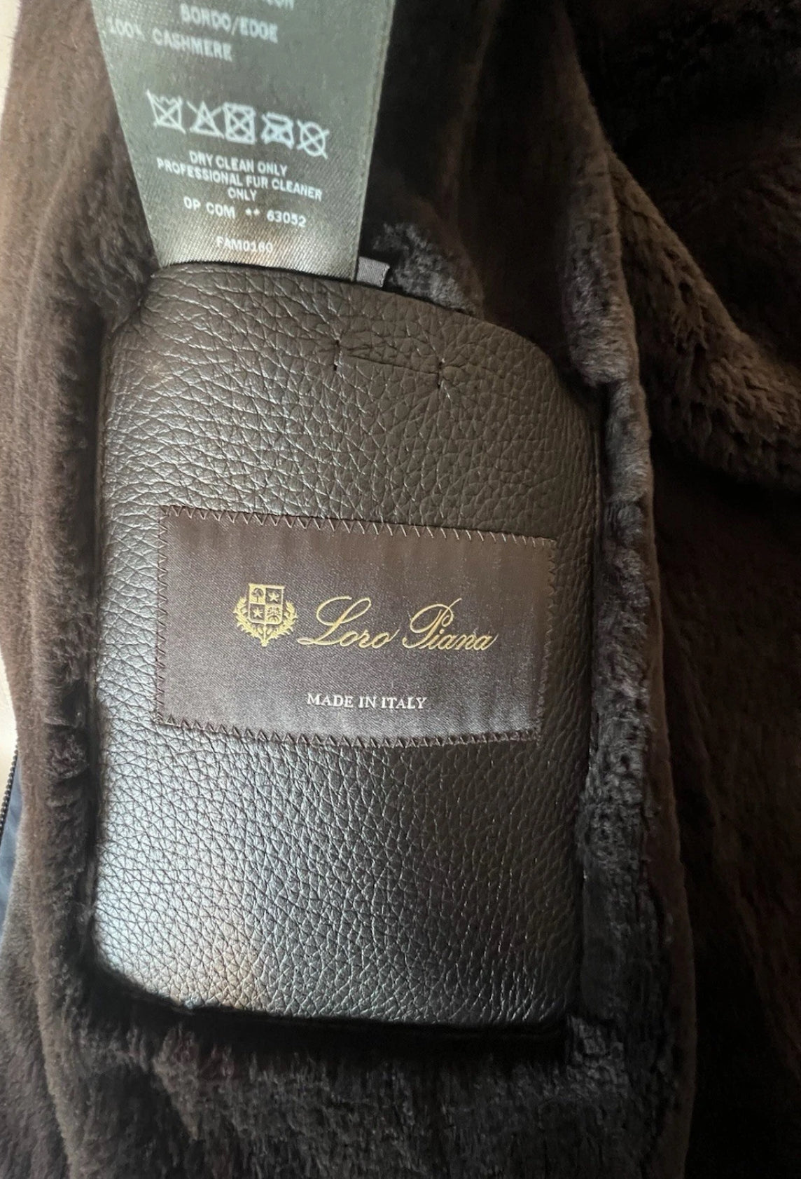 Loro Piana Hooded Castorino Fur Bomber Jacket, XL