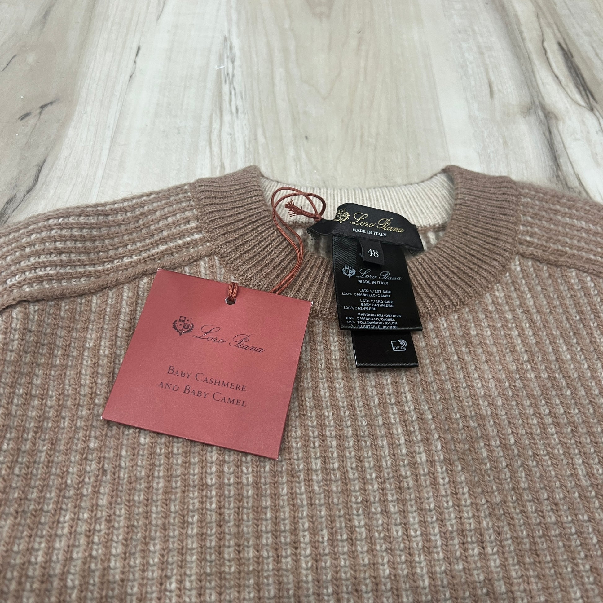 Loro Piana Castorino Fur Cashmere Sweater (XL)