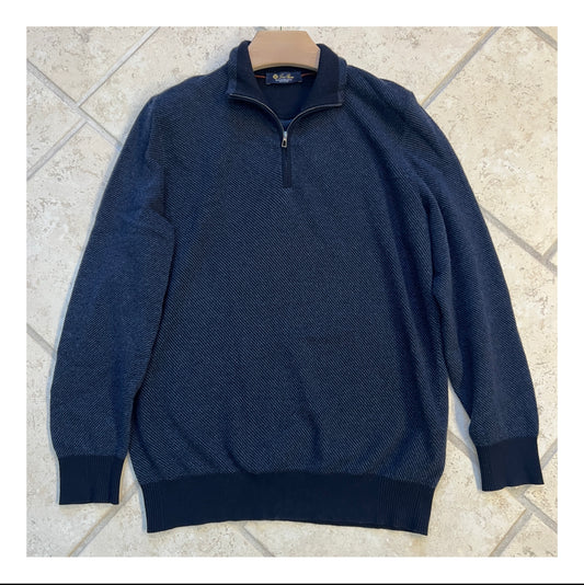 Loro Piana Roadster Pull Cashmere 1/4 Zip Sweater