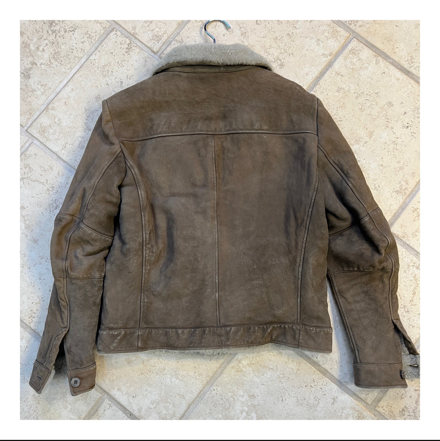 Loro Piana Shearling Fur Trucker Jacket