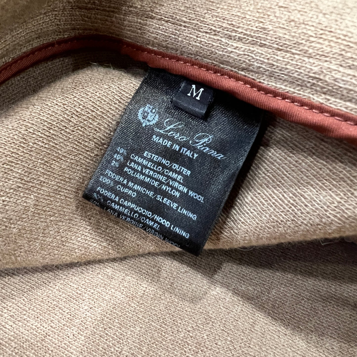 Loro Piana Camel Jersey Hooded Jacket