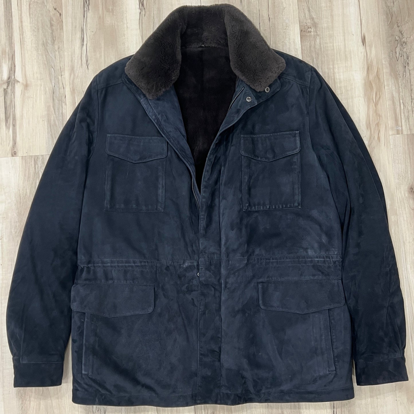Loro Piana Suede Castorino Fur Traveller (52)
