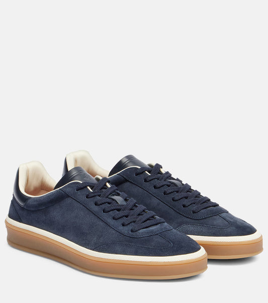 Loro Piana Suede Tennis Walk Sneakers