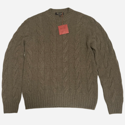 Loro Piana Baby Cashmere Napier Crewneck Sweater