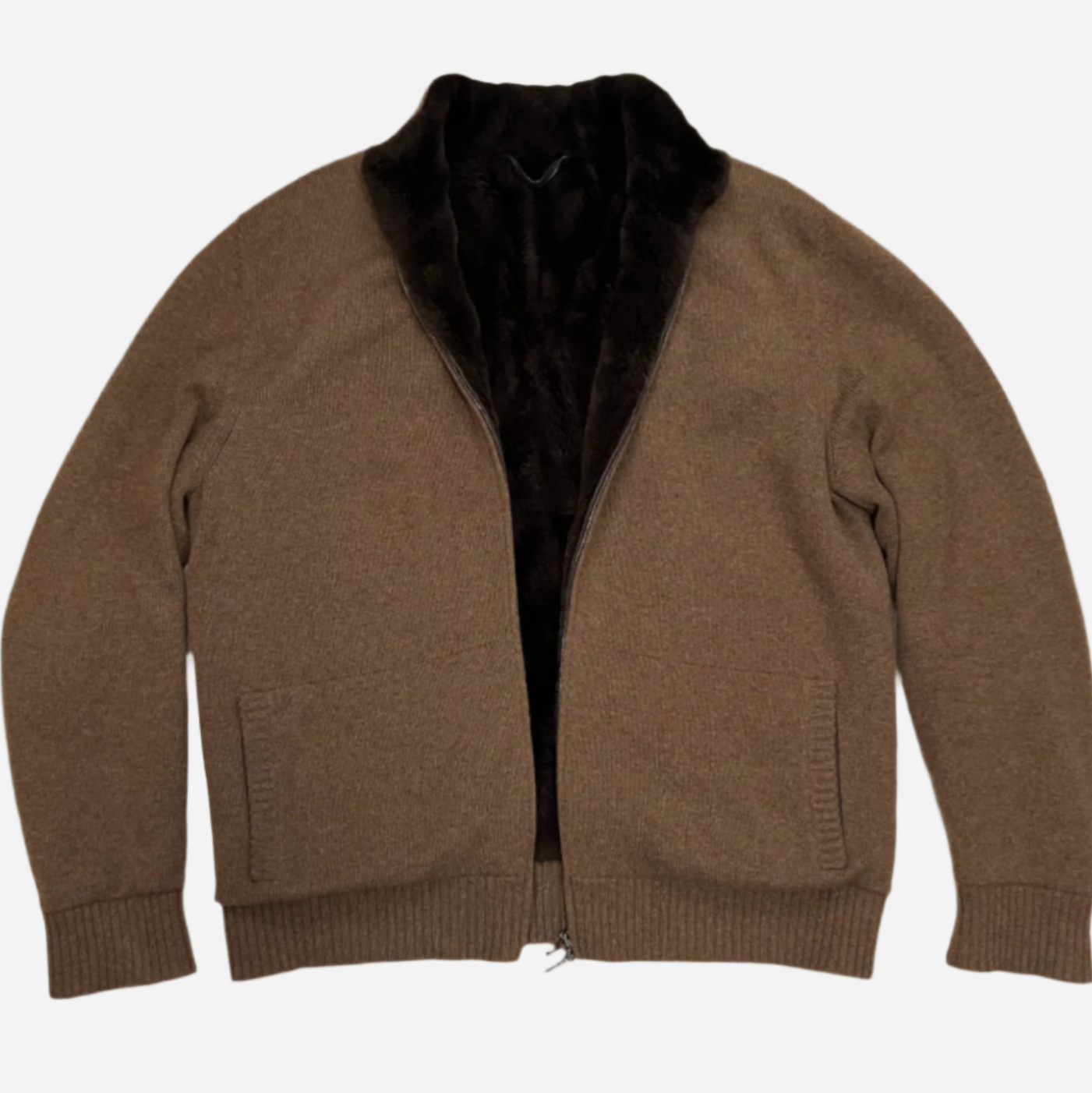 Loro Piana Baby Cashmere Castorino Fur Cashmere Jacket – The