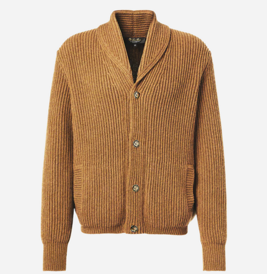 Loro Piana Fobello Baby Cashmere Cardigan w/enamel buttons