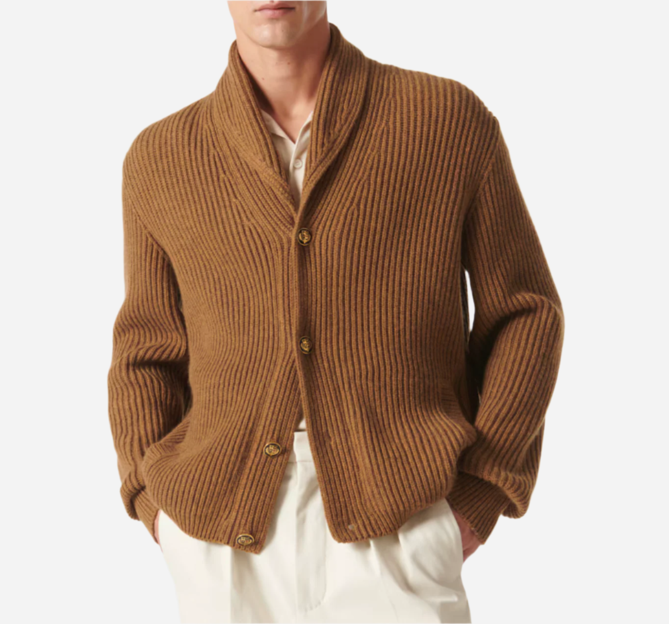 Loro Piana Fobello Baby Cashmere Cardigan w/enamel buttons