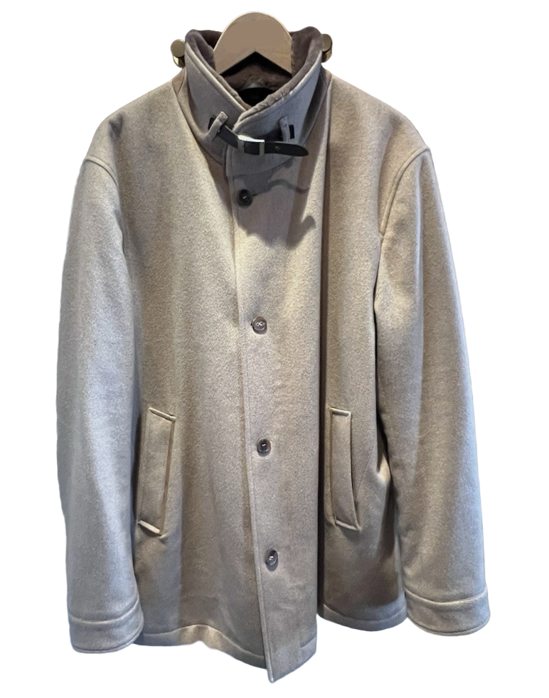 Loro Piana Castorino Fur Lined Cashmere Coat (54)