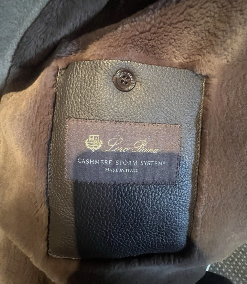 Loro Piana Castorino Fur Lined Cashmere Coat (54)