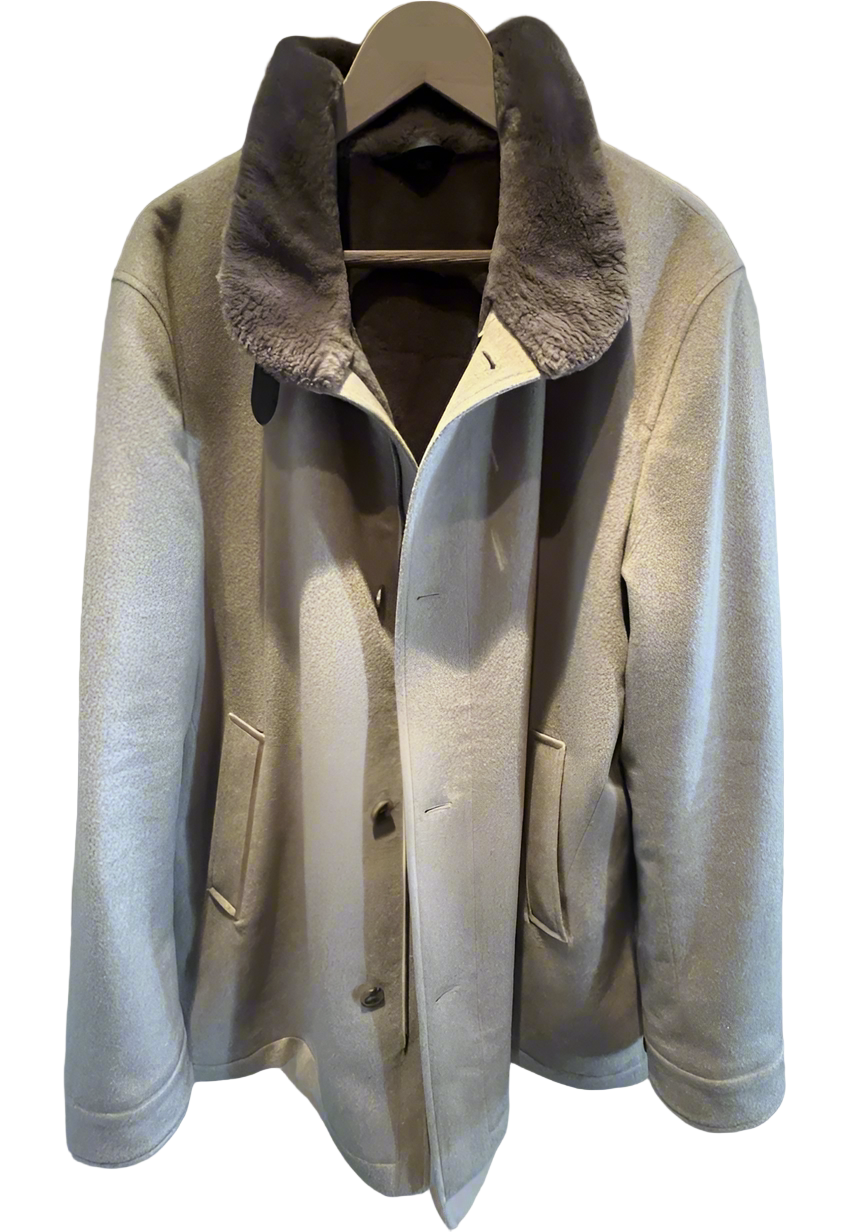 Loro Piana Castorino Fur Lined Cashmere Coat (54)