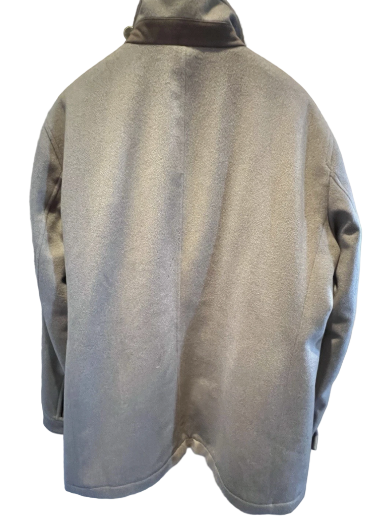Loro Piana Castorino Fur Lined Cashmere Coat (54)
